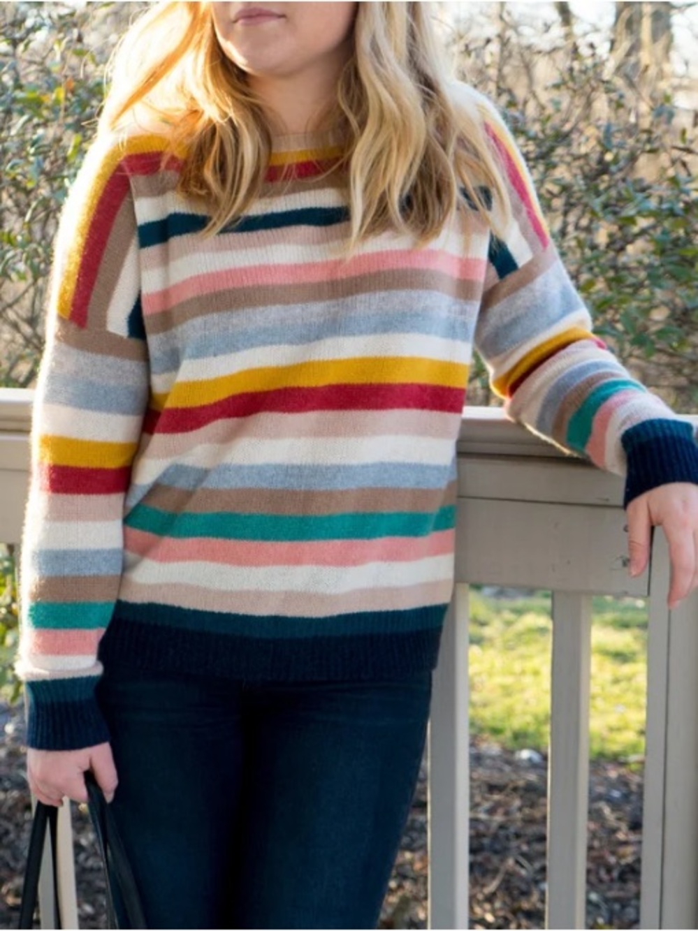 Naked Cashmere Striped Sweater Size Small